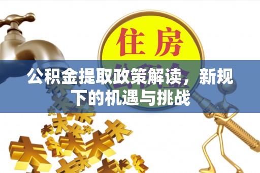 东升公积金提取政策解读，新规下的机遇与挑战